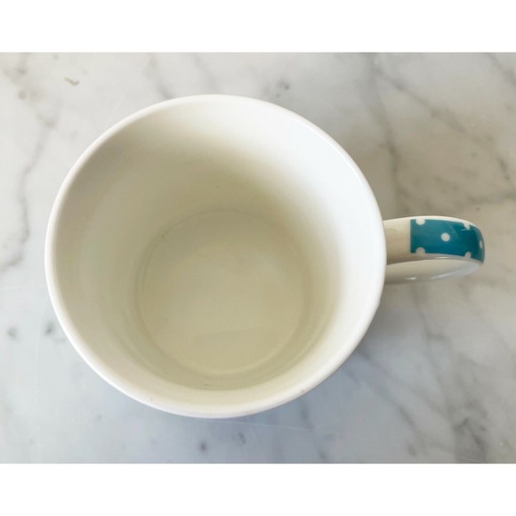 Clicks Owl Mug - Blue Polka Dots Red Purple Pink Owl Fine Bone China Coffee Cup - Picture 6 of 6